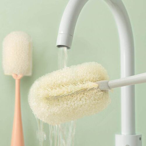 Cleaning brush for cups and kitchen, sponge scrubber, small