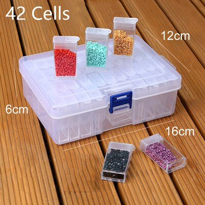Diamond Painting Tools Sets with 64/56/42/28 Cells Plastic S