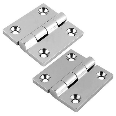 Heavy Duty Boat Hinge Strap Mirror Polished Marine Hinges