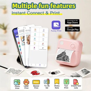 Printer Portable Thermal Paper Printers Dolewa ers