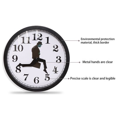 British Comedy Inspired Ministry Of Silly Walk Wall Clock Co