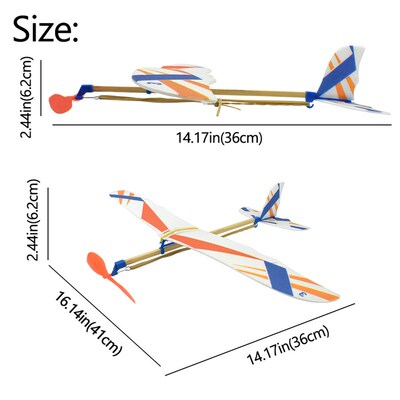 Rubber Bands Power Planes Hand Launch Throwing Foam Inertial