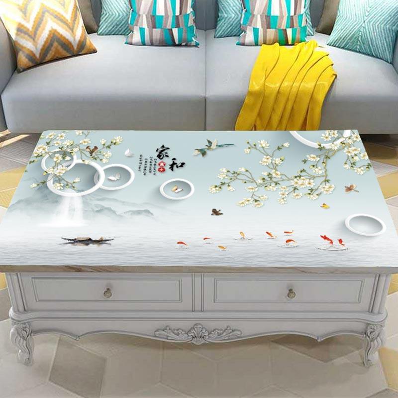桌布防水防油免洗PVC软玻璃餐桌垫台布防烫塑料印花茶几垫子家用,居家布艺,桌布,淘宝优惠券,粉丝福利购,淘宝优惠卷