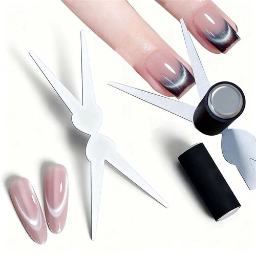 Double-head French Nail Art Magnet Set Cat Eye Magnetic Rod