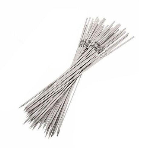 20pcs Barbecue Skewer Portable Kebab Stick Stainless Steel