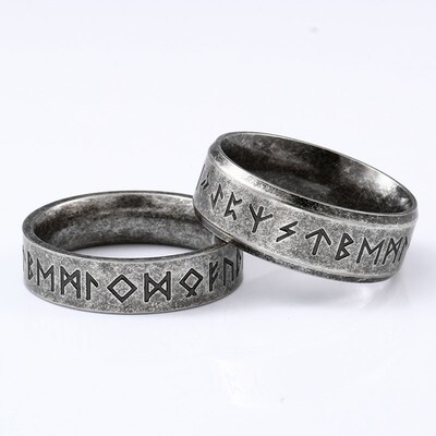 Beier Stainless steel Odin Norse Viking Amulet Rune MEN Ring