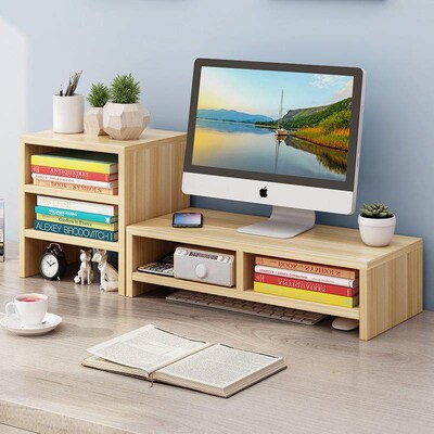Computer monitor Shelf Desktop Office table storage finishin