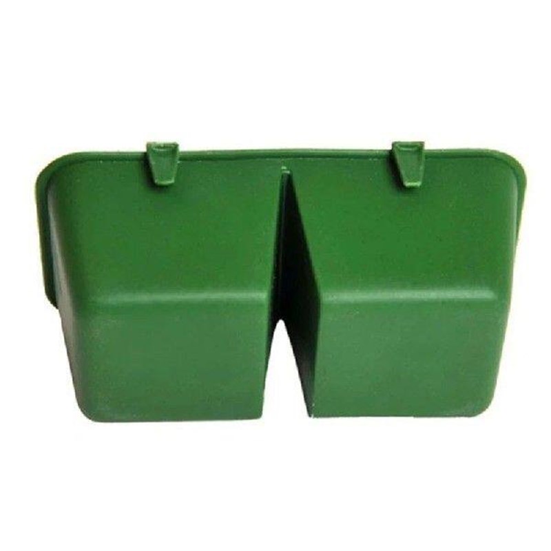 Two Contiguous Trough Boxes Bird Food Bowl Feeding Basin - 实物图