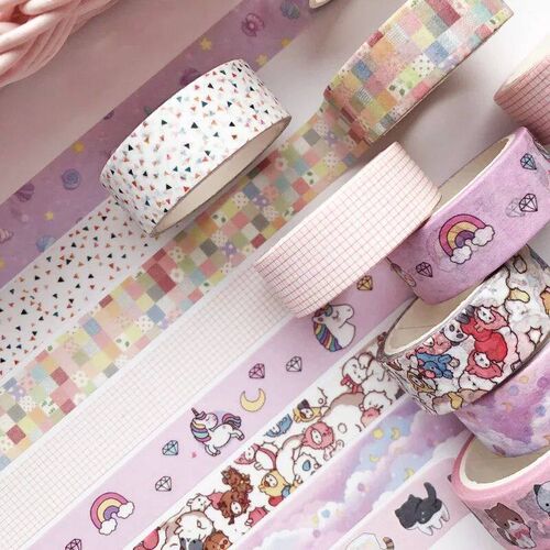 15mm*5m Kawaii Cartoon Decoration Tape Paper Washi Masking T