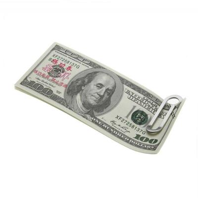 Money Clips Creative Stainless Steel Metal Paper Clip Holder