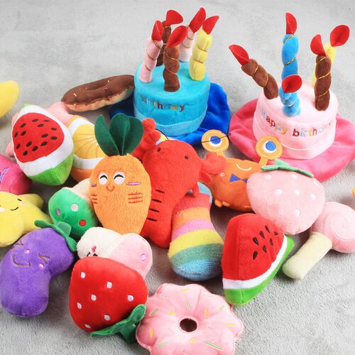 Pet Toys Plush Squeaky Toy Bite-Resistant Clean Dog Chew Pup