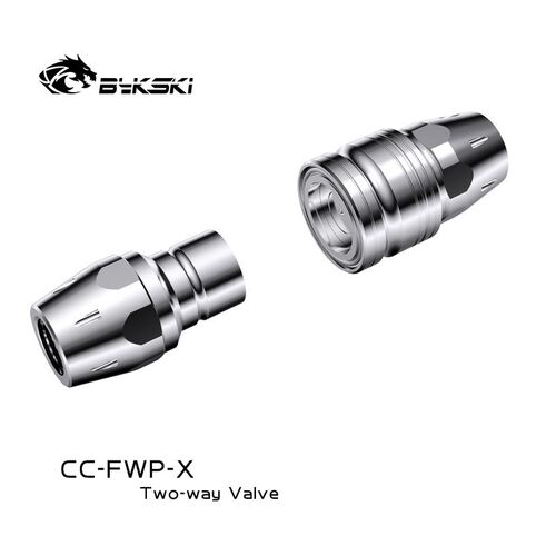 Bykski Two Way Water Stop Valve, Drain Fast Truncation Disc