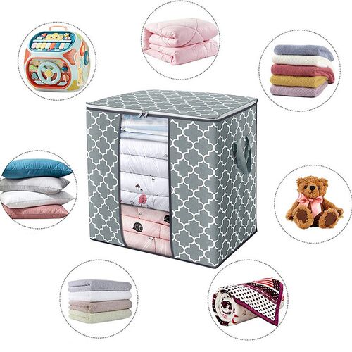 Foldable Storage Bag Quilt Pillow Blanket Organizer Moisture