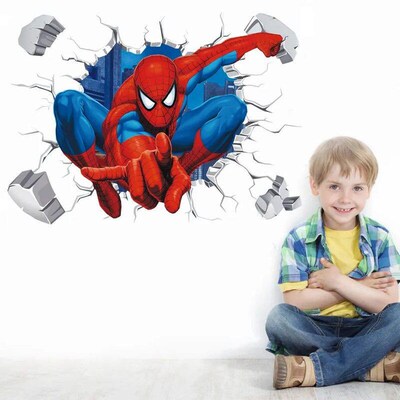 3D avengers wall stickers living room bedroom wall decoratio