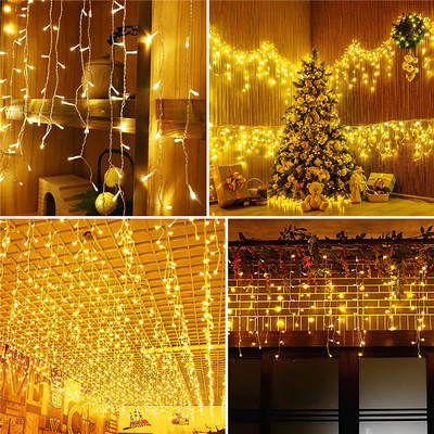 5M Christmas lights waterfall Outdoor LED Curtain String Lig