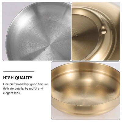 2 Pcs Stainless Steel Noodle Bowl Cold Ramen Bowls Big for