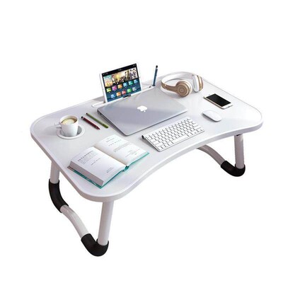 Foldable notebook student dormitory study table bed desk