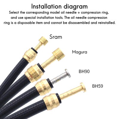 20Pcs Bicycle Brake Olive Brass Connecting Insert Kit for Sh