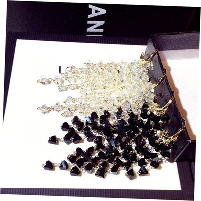 JUWANG Super Fashion Shine Glamour Crystal Temperament Earri