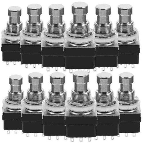 12 Pcs Nine Foot Switch Guitar Effects Button Accessory