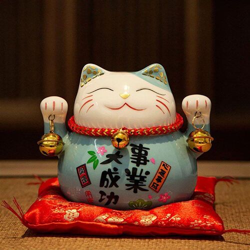 1pc Chinese Lucky Cat Welcoming Waving Hand Beckoning Fortun