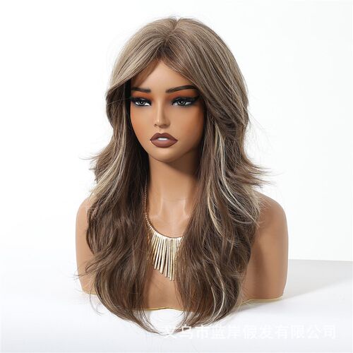 Wig Womens Full Head ver, Fashionable Highlighted Gradient
