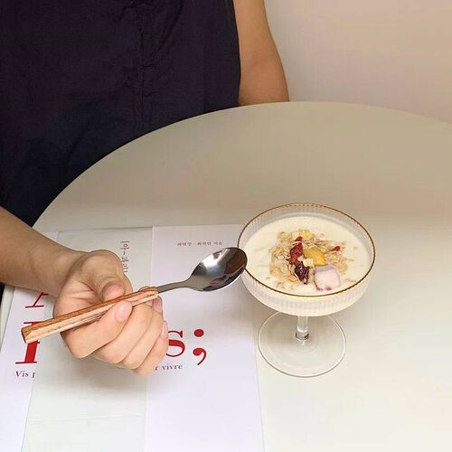Nordic Phnom Penh Glass Ice Cream Cup Yogurt Goblet Wine Gla