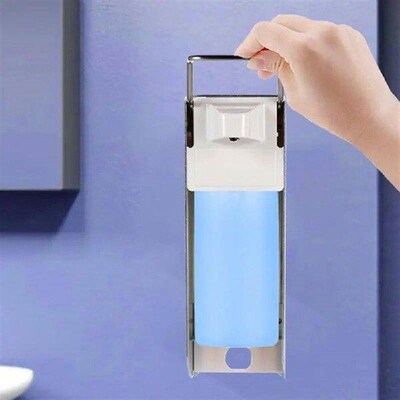 Wall Shampoo Dispenser For Bathroom Elbow Press Cleaning