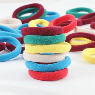 Basic Elastic Hair 100Pcs Scrunchie Women Bands Ponyta Set