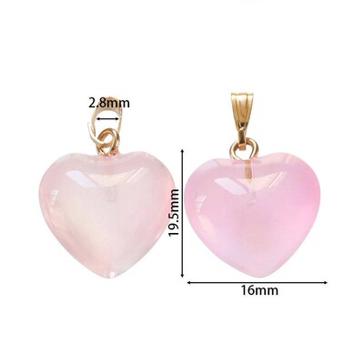 10pcs/lot Glass Multicolor Heart Charms For Handmade Bracele