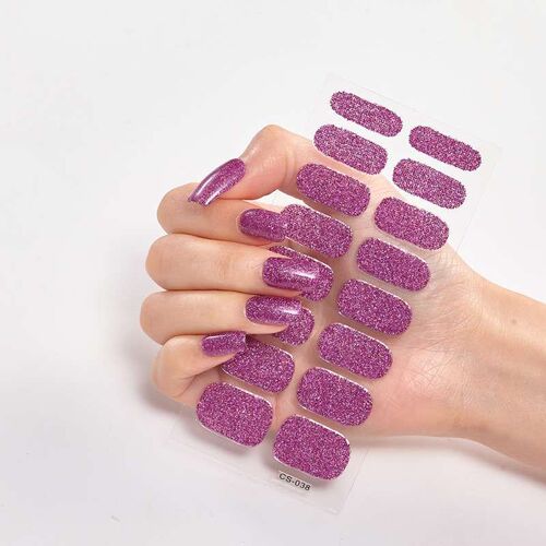Onion powder nail stickers solid color sequins nail stickers