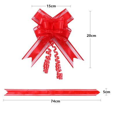 Pull Bow Gift Ribbons Flower Wrappers for Wedding Navidad
