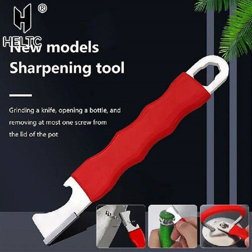 3 In 1 Portable Sharpener Outdoor Knife Scissor Bootle