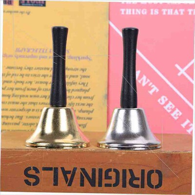 Christmas wooden hand bell Christmas bell School bell