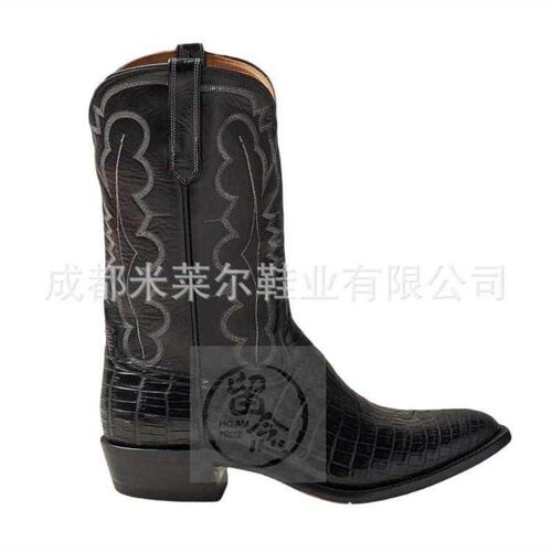 @Mens round head artificial Pu mens leather boots sleeve i
