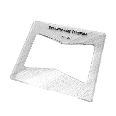 Butterfly Key Inlay Template Clear Bow-Tie Joint