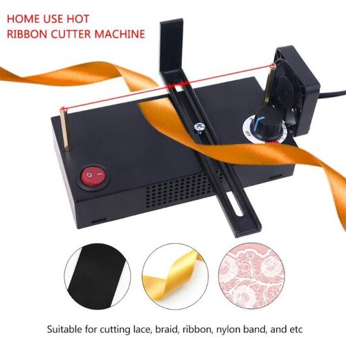 Hot Ribbon Cutter Machine with Exhaust Fan DIY Rope Band Cra