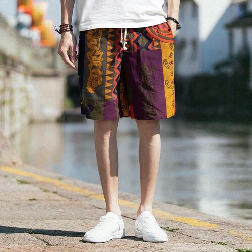Men s Washed Cotton shorts summer casual short pants for Mal