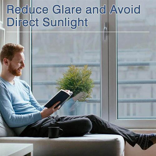 One Way Window Film Privacy Self-adhesive Glass Sticker for