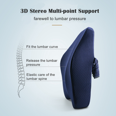 Memory Foam Lumbar Support Cushion For Back Waist Orthopedic