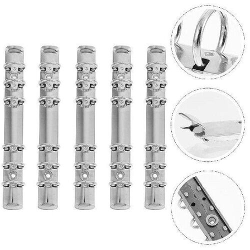 5 Pcs Binder Loose Leaf Note Ring Clip File Holder