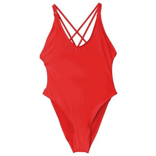 Bikini cross swimsuit, womens one-piece swimsuit, blank