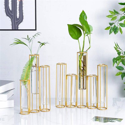 Glass Test Tube Vases Hydroponic Plant Plant Holder Terrariu