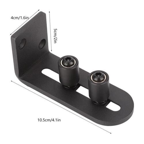 Upgrade Barn Door Hanging Rail Swing Stop Roller Carbon Stee