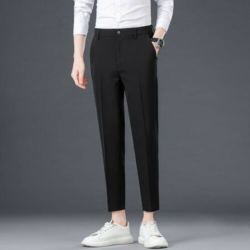 Pants Mens Summer Slim-fit Long Pants Straight-tube rape Me