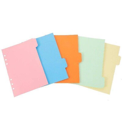 2 Sets/1 Set 5 Colors PP Tab Dividers A5 Note Index