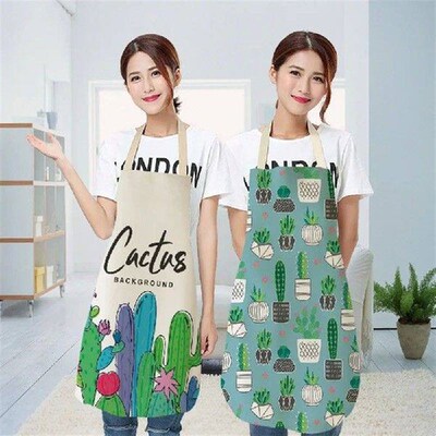 Cactus pattern For home and kitchen House cleaning Apron