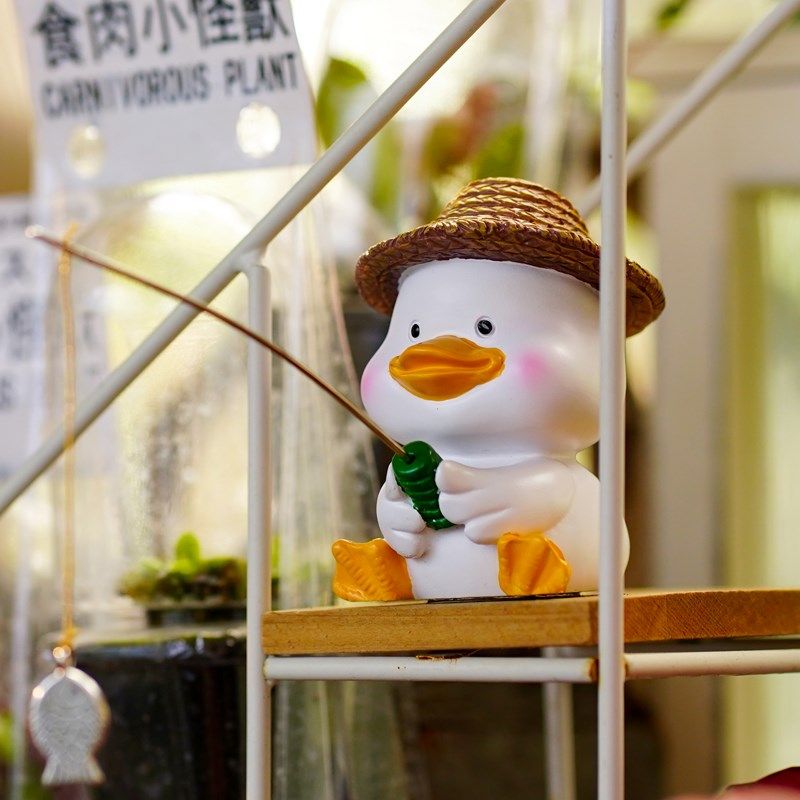 流水鱼缸造景水族箱小鸭子钓鱼摆件庭院假山多肉花园微景观装饰品,家居饰品,户外/庭院摆件,淘宝优惠券,粉丝福利购,淘宝优惠卷