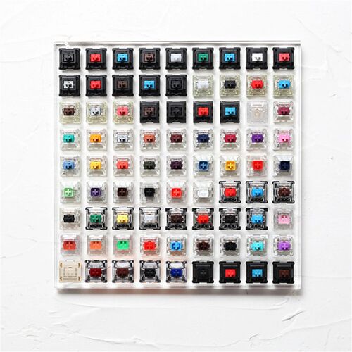 81 switch switches tester with acrylic base blank keycaps fo