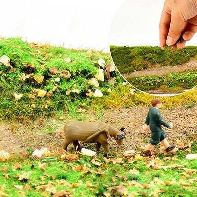 60g Yellow Green Simulation Ground Turf Stone Scene Material